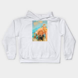 Evocation of Roussel (1912) by Odilon Redon Kids Hoodie